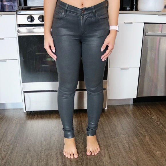 CITIZENS OF HUMANITY | Rocket Wax Coated Skinny Jeans, Meteorite ✨ - Picture 4 of 7